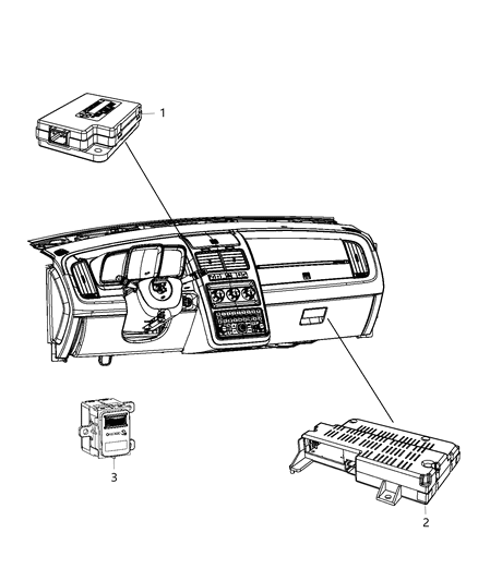 2016 Dodge Journey Modules, Instrument Panel Diagram