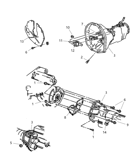 2003 Jeep Liberty Housing-Clutch Diagram for 52104294AB