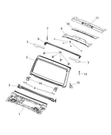 2018 Jeep Wrangler Tape Diagram for 68405551AC