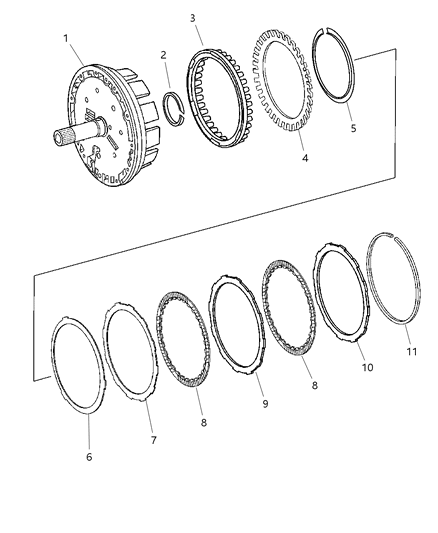 2003 Dodge Sprinter 3500 Laminated Brake & Front Support Diagram