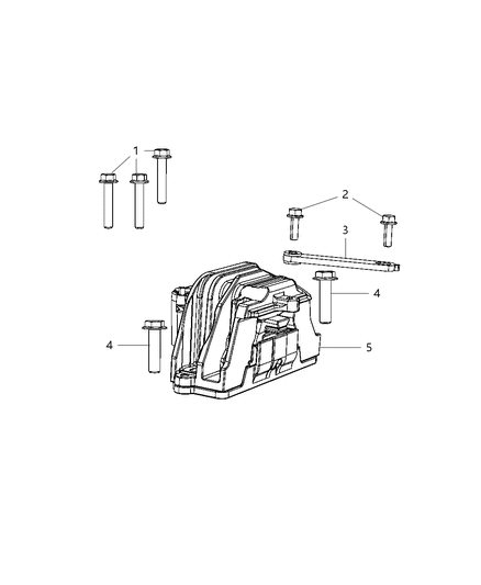 2016 Dodge Journey Engine Mounting Right Side Diagram 1