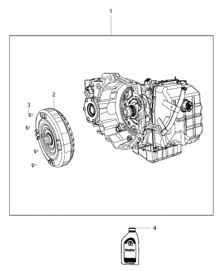 2021 Ram ProMaster 2500 Transmission / Transaxle Assembly - Diagram 2