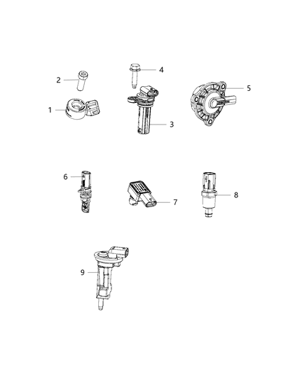 2020 Jeep Cherokee Sensors, Engine Diagram 5