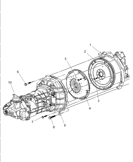 2005 Dodge Viper Screw-HEXAGON Head Diagram for 6036621AA