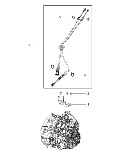 2011 Dodge Journey Bracket Diagram for 68110117AA