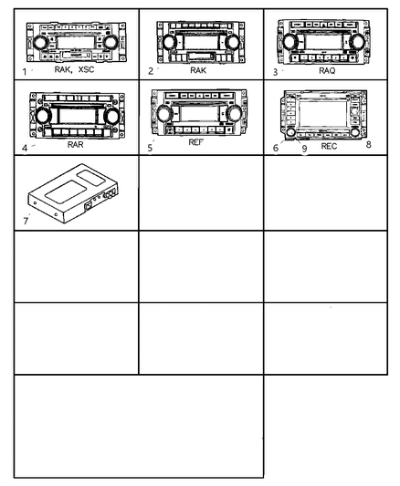 2008 Dodge Ram 3500 Radio-AM/FM With Cd Diagram for 5064171AI