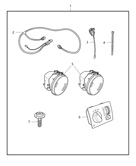 2009 Dodge Charger Fog-Complete Diagram for 82211446