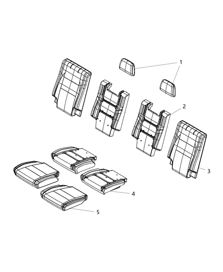 2020 Dodge Durango Rear Diagram for 1XZ682X9AB