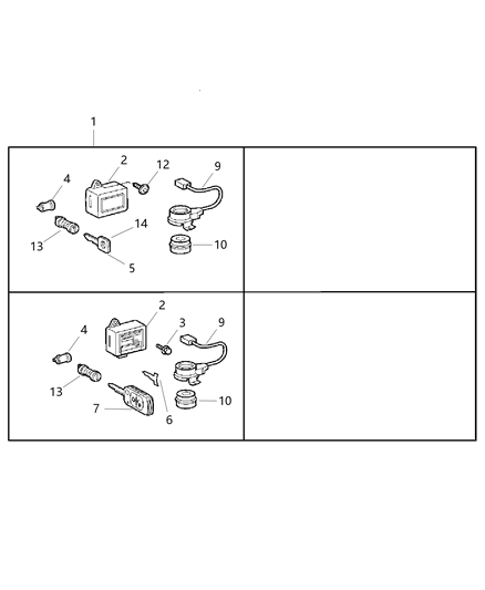 2006 Dodge Sprinter 2500 Battery-Transmitter Diagram for 5103687AA