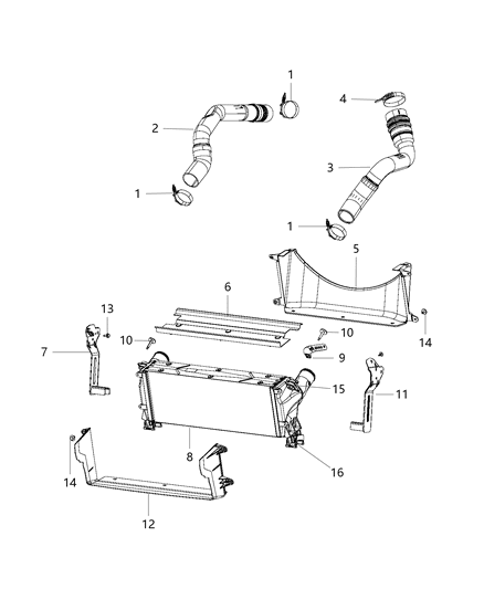 2015 Ram 2500 Charge Air Cooler Diagram