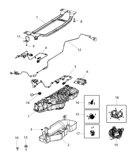 2020 Jeep Compass Plate-UREA Tank Diagram for 68453789AA