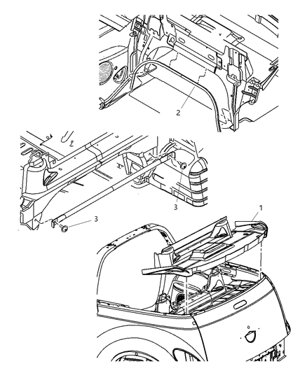 2007 Chrysler PT Cruiser Topwell Convertible Top Diagram