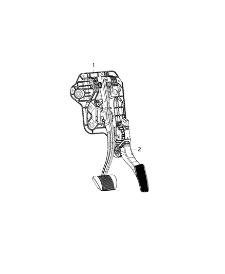 2020 Chrysler Voyager Accelerator Pedal And Related Parts Diagram