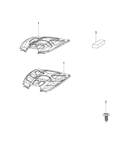 2015 Dodge Viper Pad Diagram for 68252078AA