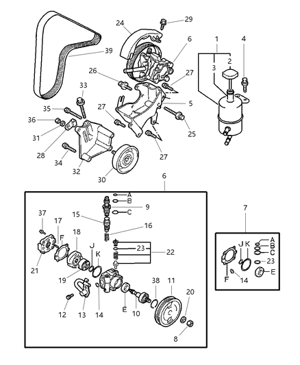 2000 Dodge Avenger Screw Diagram for MS452353