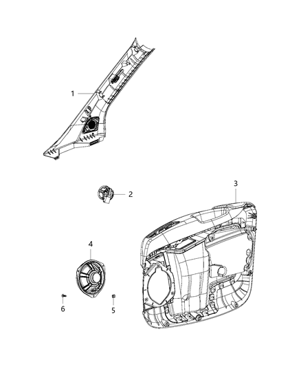 2017 Ram ProMaster 2500 Speakers & Amplifier Diagram