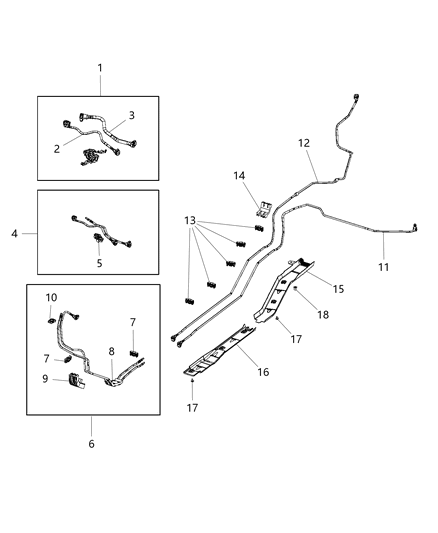 2020 Jeep Compass Fuel Lines/Tubes And Related Parts Diagram 3