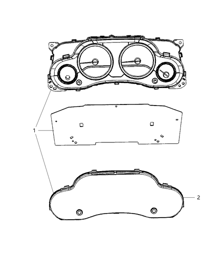 2014 Jeep Wrangler Cluster-Instrument Panel Diagram for 56054441AC