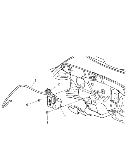 2003 Chrysler PT Cruiser Bottle-COOLANT Recovery Diagram for 5058070AB