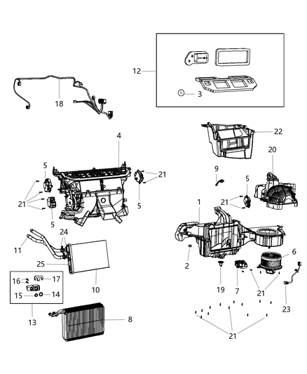 2014 Dodge Challenger Wiring-A/C And Heater Diagram for 68241648AA