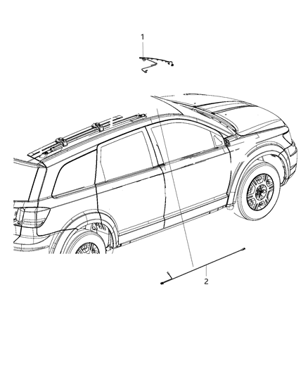 2016 Dodge Journey Wiring-Header Diagram for 68068849AE