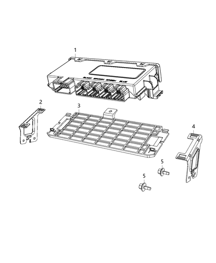 2020 Ram 4500 Module-Vehicle Systems Interface Diagram for 68410361AF