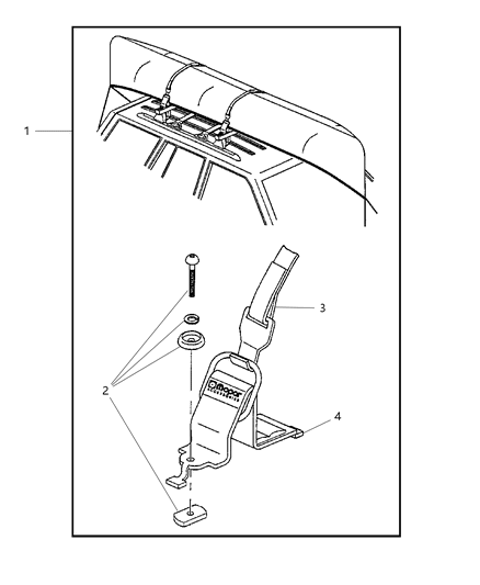 2000 Dodge Durango Carrier-Canoe Diagram for 82204700