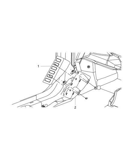 2017 Jeep Compass Footrest Diagram