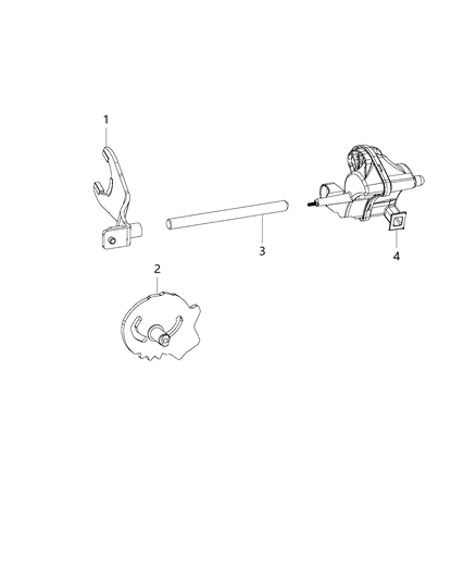 2019 Jeep Wrangler Forks & Rails Diagram 1