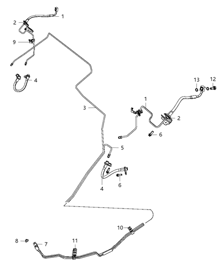 2013 Dodge Journey Line-Brake Diagram for 4779861AD