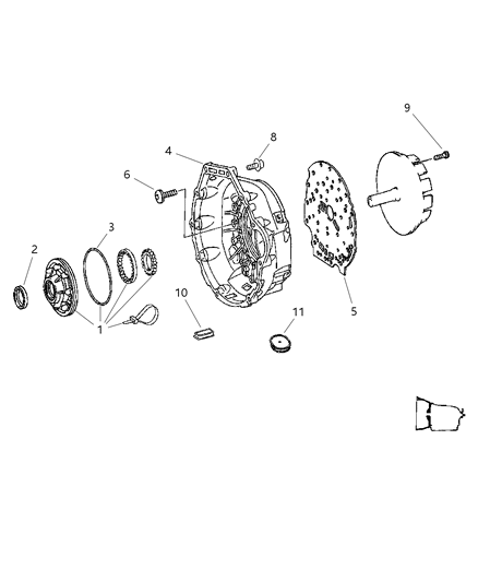 2008 Dodge Sprinter 2500 Oil Pump & Related Parts Diagram