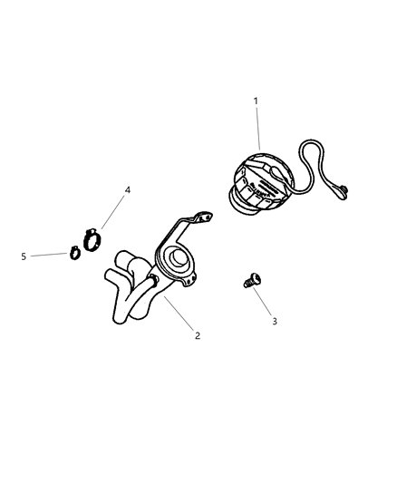 1998 Dodge Ram Wagon Fuel Tank Filler Tube Diagram