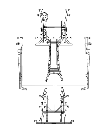 2013 Dodge Viper Frame, Complete Diagram