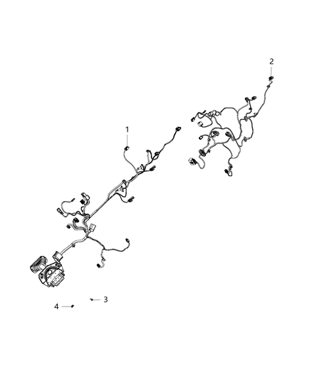 2012 Ram 1500 Wiring-Rear Door Diagram for 68053528AB