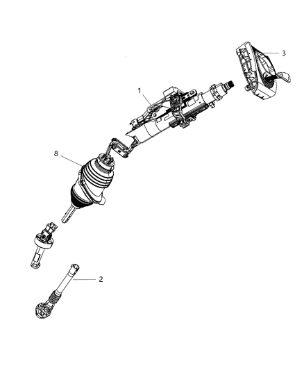 2008 Dodge Challenger Steering Column Diagram