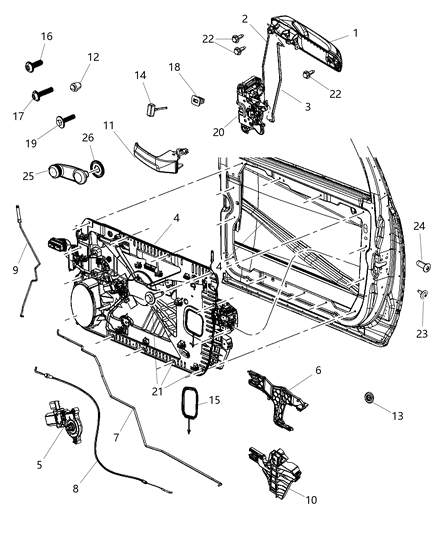 2018 Ram 4500 Panel-Carrier Plate Diagram for 68171827AC