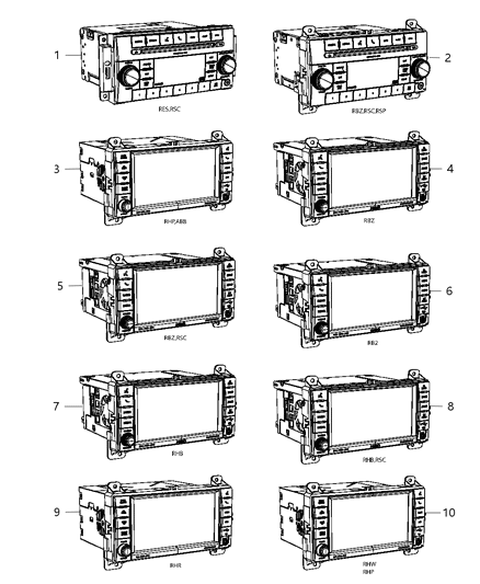 2012 Jeep Grand Cherokee Radio-Multi Media Diagram for 68089010AC