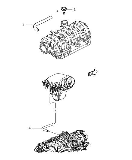 2011 Chrysler 300 Crankcase Ventilation Diagram 2