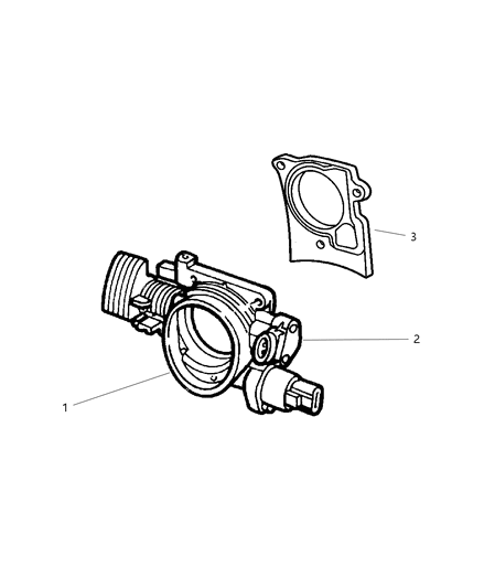 2003 Chrysler 300M Throttle Body Diagram 1