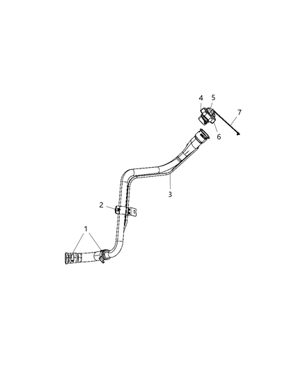 2011 Chrysler 200 Tube-Fuel Filler Diagram for 5085377AC