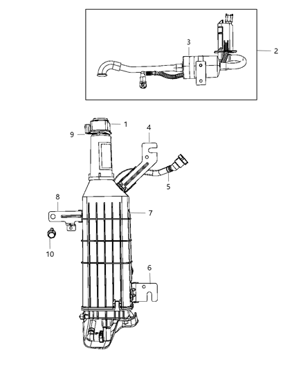 2010 Chrysler Town & Country Hose-Vapor CANISTER Diagram for 68031471AA