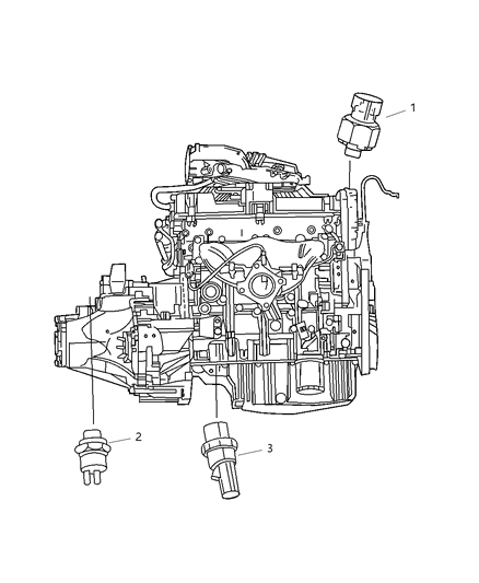 2003 Chrysler PT Cruiser Switches - Engine/Transmission Diagram