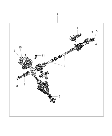 2013 Ram 1500 Axle Assembly And Components Diagram