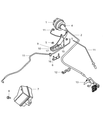 2008 Chrysler PT Cruiser Speed Control And Related Diagram