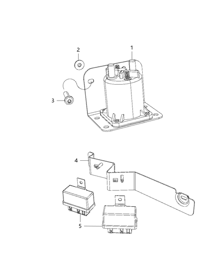 2013 Ram 2500 Relays - Air Intake Heater & CNG Diagram