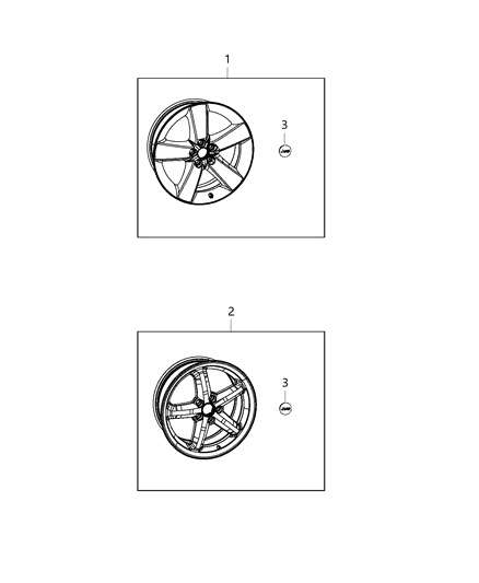 2016 Jeep Compass Wheel Kit Diagram