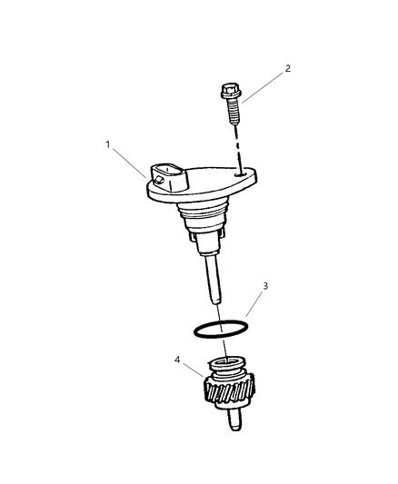 1999 Chrysler Sebring Pinion, Speedometer Diagram