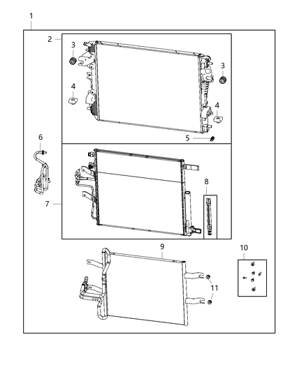 2021 Ram 1500 Module-Cooling Diagram for 68430017AB
