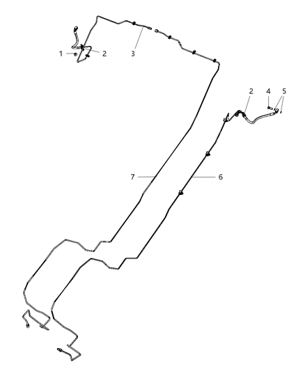 2007 Dodge Nitro Line-Brake Diagram for 52109855AD