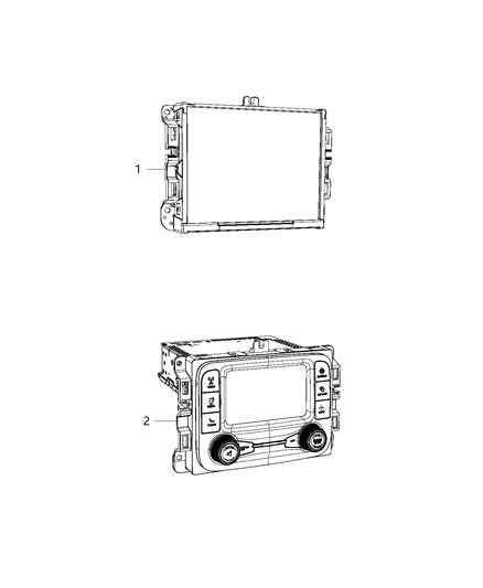 2015 Ram 3500 Multi Media Diagram for 68245816AB